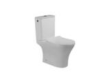 INVENA SIROS Komplett monoblokkos WC, perem nélküli, soft-close ülőke , oldal. bek. , kerek, fehér (CE-K1-021-Y)