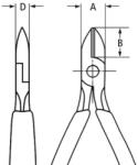KNIPEX Oldalcsípőfogó 822306 - 76 22 125 (KNI7622125)
