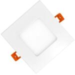 Well négyzet alakú beépíthető LED spotlámpa, 3W, 170 lm, semleges fehér fény (4000K), IP20, 86x86mm, G energiaosztály (LEDPSN-83-SMOOTH-WL)