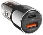 XO CC58 Autós töltő 1xUSB 1xUSB-C 95W fekete (130516)