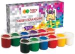 Happy Color Acuarele guase, 12 culori x 25 ml, Happy Color 33100025-K12