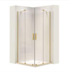 Rea Montana cabină de duș 80x80 cm auriu mat/sticlă transparentă REA-K6695 (REAK6695)