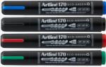 Artline Permanent marker ARTLINE 170 Eco Green - Dry safe 2 weeks, corp plastic, varf rotund 2.0mm, 4 cul/se (EK-170/EC-4W)