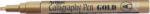 Artline Marker ARTLINE Calligraphy, corp metalic, varf tesit din fetru 2.5mm - auriu (EK-993-GD)