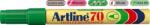 Artline Permanent marker ARTLINE 70, corp metalic, varf rotund 1.5mm - verde (EK-70-GR)