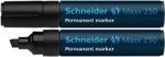 Schneider Permanent marker SCHNEIDER Maxx 250, varf tesit 2+7mm - negru (S-125001) - forit
