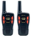 Cobra AM255 walkie-talkie szett, 2 db, 5 km-es hatótávolságig, 16 csatorna, strapabíró kivitel, 6 akkumulátor, beépített, nem eltávolítható antennával