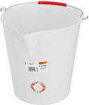 Ics Festővödör, Ics P5109, 9 l, fehér, PVC, 25 cm átmérő, 27, 5 cm magas, 19 cm alsó átmérő (TC254279)