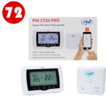  Doboz 72 darabos Smart Termosztáttal PNI CT36 PRO vezeték nélkül, hiszterézis ± 0, 1°C WiFi 2, 4GHz, Internet vezérlő APP TuyaSmart, téli-nyári rendszer, hőerőművekhez