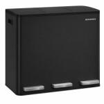 Brius Cos de gunoi din inox cu 3 compartimente colectare selectiva, cu galeti interioare, inchidere lenta, 3x18 litri, negru (EZ-LTB254BZ02) Cos de gunoi