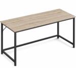 Brius Birou calculator cu cadru metalic si blat PAL, stil industrial, 135x60x76 cm, gri stejar (EZ-LWD043B02)