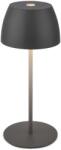 Briloner - MINI LED kültéri asztali lámpa, dimmelhető, újratölthető, érintésérzékelős, 2, 5W/5V, IP44, 1800 mAh, antracit 4002707459316 (BL2368)