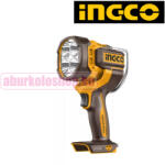 INGCO akkumulátoros LED lámpa 2500 lm 20 V géptest (CWLI20885)