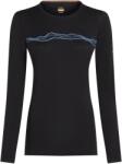 icebreaker Tricou icebreaker Merino 200 Oasis Mountain Pulse damă, negru (M)