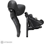 Shimano GRX BL-RX600L/BR-RX400 Dual Control schimbător/frână hidr. , 2 viteze, stânga, Flat Mount, furtun 1000 mm + plăcuțe L03A