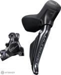 Shimano Ultegra Di2 STR8170/BRR8170 manetă dreapta, Dual Control, 2x12, Flat Mount, furtun 1700 mm + plăcuțe L03A