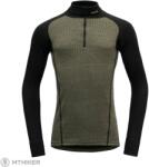 Devold Tricou Devold Duo Active Merino 205 Zip Neck, lichen/caviar (XL)