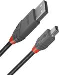 Lindy 36721 USB 2.0 Type A - Mini-B Kábel, Anthra Line, Antracit, 0, 5 m (36721)