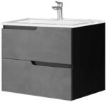 Fluminia Mobilier pentru lavoar încastrat Fluminia, Bari 80, urban grey (BARI82-NM-UG-L)