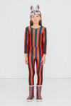 Tinycottons body gyerek RED-BLUE STRIPES SHINY BODY - narancssárga 98