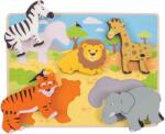 Bigjigs Toys Könnyen Megfogható Puzzle - Safari (BJ327) - liliputjatek
