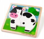 Bigjigs Toys Magasított Puzzle Fából - Tehén (BJ34055) - liliputjatek