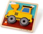 Bigjigs Toys Magasított Puzzle Fából - Munkagép (BJ34058) - liliputjatek