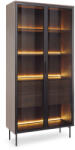  LIMU 91 2D2S magas vitrin - dunin tölgy / fekete (10000016540)