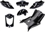 TUNR Védőburkolat alkatrész készlet 6 darab fekete Kymco Agility 50/125cc 2T/4T 08-17 Kymco Agility 50/125cc 2T/4T 08-17hez TUNR Váz, idomok és járműkiegészítők Idomok és burkolati elemek Komplett idom- és