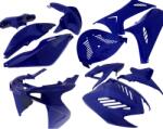 DMP idomkészlet 11 részes kék-metál, Yamaha Aerox, MBK Nitro 2013-ig kompatibilis burkolatszett DMP Váz, idomok és járműkiegészítők Idomok és burkolati elemek Komplett idom- és burkolatkészletek