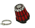 Malossi E5 Racing 38mm piros légszűrő, fekete légszűrőráccsal Malossi Motoralkatrészek Üzemanyag- és szívórendszer Légszűrők Tuning és univerzális légszűrők