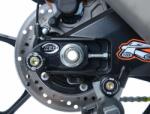 R&G RACING GSX-R1000 fekete állványbobbinok szerelőlemezzel R&G RACING Váz, idomok és járműkiegészítők Járművédő elemek Motorvédők