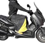 ADX univerzális lábvédő motorosoknak - fekete, belül bársony, rögzíthető ADX Váz, idomok és járműkiegészítők Járműtakarók és lábvédők Lábvédő kötények és lábtakarók