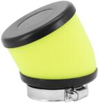 Top Performances légszűrő, fekete-sárga szivacs, 49 mm könyök csatlakozás Top Performances Motoralkatrészek Üzemanyag- és szívórendszer Légszűrők Tuning és univerzális légszűrők