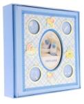 Fotóalbum fényképtartó dobozban 200 db fotó 10x15 kék fiúnak (KD46200WB Baby-19 R)