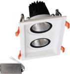 ELMARK Dupla Led Spotlámpa 2x30w 230v 4000k Wh+vészhelyzeti Készlet (92dl82f6040-whe)
