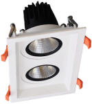 ELMARK Dupla Ledes Mozgatható Spotlámpa 2x15w 230v 3000k Fehér (92dl81f3030-wh)