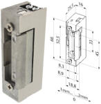 ELMARK Elektromágneses Zárólemezek 8-16v Ac/dc (m160133)