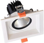 ELMARK Négyzet Alakú Led Mozgatható Spotlámpa 15w 230v 3000k Fehér (92dl81f1530-wh)