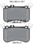TEXTAR Fékbetét készlet TEXTAR 2521905 for MERCEDES-BENZ (2521905)