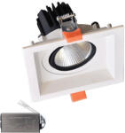 ELMARK Szögletes Led Spotlámpa 30w 230v 4000k Wh+vészhelyzeti Készlet (92dl82f3040-whe)