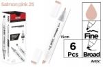  Artix Chromax dupla végű marker Lazac rózsaszín 25 (6 db) (680595)