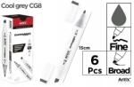  Artix Chromax kétoldalas marker Cool Grey CG8 (6 db) (680513)