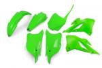 UFO műanyag szett - gyári színű Kawasaki KX85 UFO Váz, idomok és járműkiegészítők Idomok és burkolati elemek Komplett idom- és burkolatkészletek