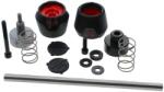 SW-MOTECH első tengely védőpad készlet 50mm, fekete, BMW R1200GS, R1250GS, PA6 Ertalon, küllős és öntött felnihez, Adventure SW-MOTECH Váz, idomok és járműkiegészítők Járművédő elemek Motorvédők