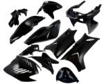 DMP 11 darabos idomszett fekete, Yamaha Aerox, MBK Nitro 2013-ig kompatibilis DMP Váz, idomok és járműkiegészítők Idomok és burkolati elemek Komplett idom- és burkolatkészletek