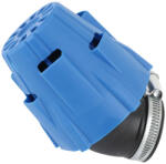 Polini BLUE AIR BOX levegőszűrő, kék, 37 mm, 30°-os könyökcsatlakozással (203.0180) Polini Motoralkatrészek Üzemanyag- és szívórendszer Légszűrők Tuning és univerzális légszűrők