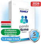 Panda Dome Family HUN 5 Eszköz 1 év online vírusirtó szoftver