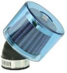VANEZ Air-System sport légszűrő 45 fokos, 35-38 mm, kék, robogóhoz, segédmotorhoz VANEZ Motoralkatrészek Üzemanyag- és szívórendszer Légszűrők Tuning és univerzális légszűrők