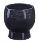 Direct home and garden Elegáns modern virágtartó fedél kerek Cometa fekete 13, 5 cm (1076 czarna osłonka)